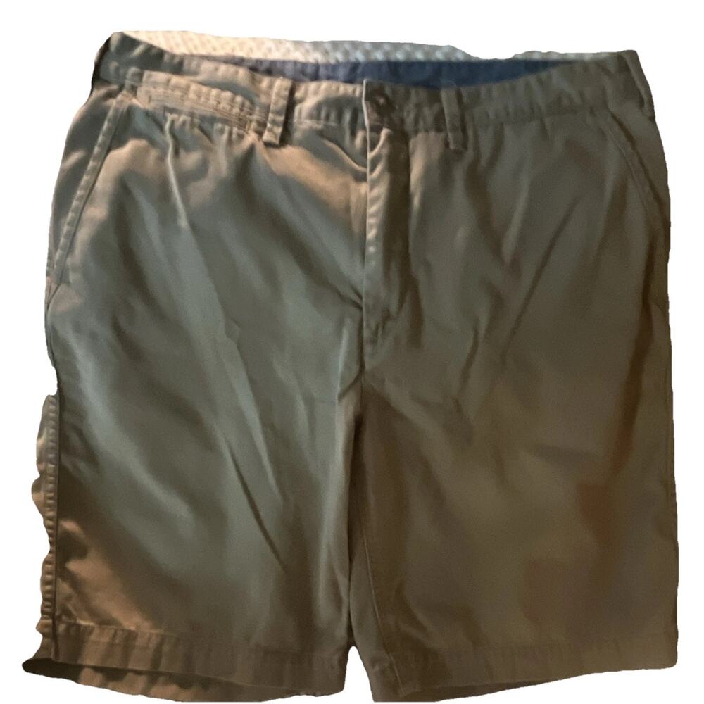Polo Ralph Lauren Men’s Beige Relaxed Fit Chino Shorts Cotton Zip Logo
